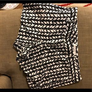 Black and White patterned shorts